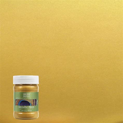 Modern Masters 6 oz. Rich Gold Metallic Interior/Exterior Paint-ME70106 ...