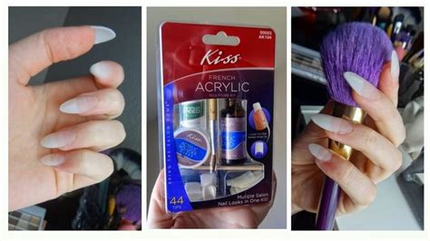 Kiss Acrylic Nail Kit Demo Tutorial | Acrylic nails at home, Nail kit ...