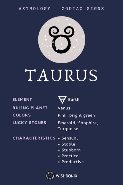 Taurus Zodiac Sign - The Properties and Characteristics of the Taurus ...