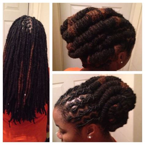 Barrel roll updo | Roll hairstyle, Hair styles, Loc styles