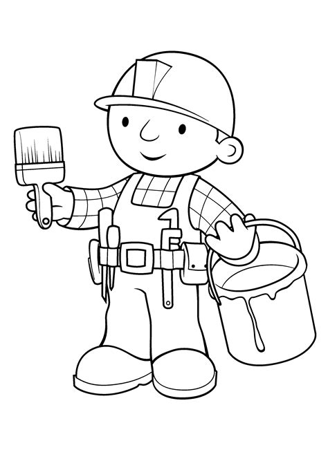 Free Printable Bob The Builder Coloring Pages For Kids