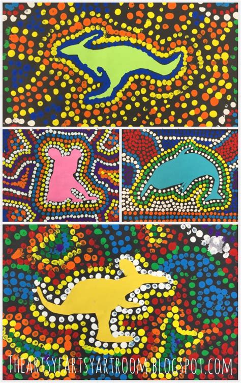 3rd Grade Australian Aboriginal Dot Art (2015) | Aboriginal dot art ...