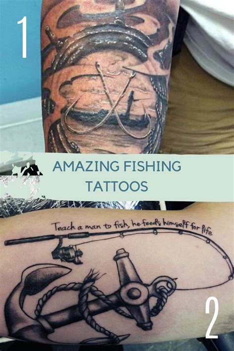 25 Amazing Fishing Tattoos - Tattoo Glee