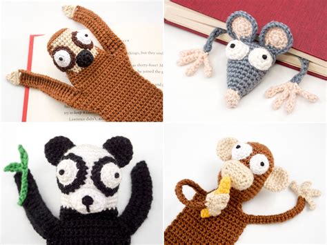 Animal Bookmarks PDF Crochet Pattern Bundle Amigurumi PDF Patterns - Etsy