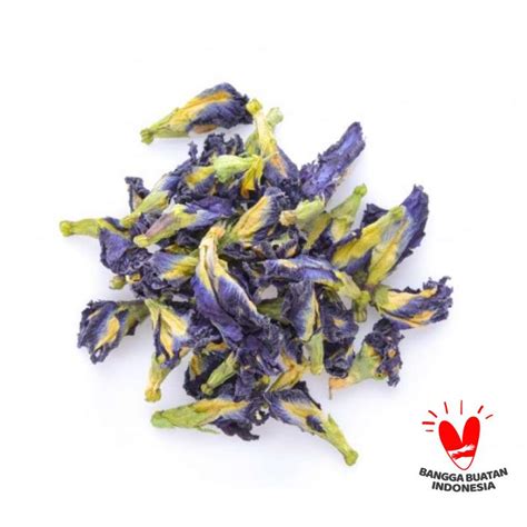 Jual teh kembang bunga telang kering dry butterfly pea flower tea ...