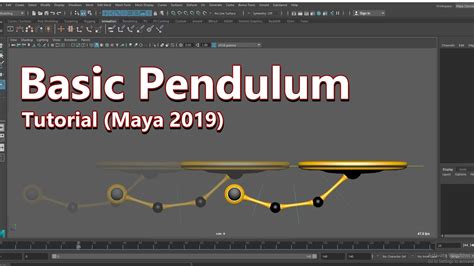 Basic Pendulum - 3D Animation Tutorial (Maya 2019) #3d #animation # ...