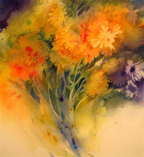 Nel's Everyday Painting: Floral Watercolor /Negative Painting - NA