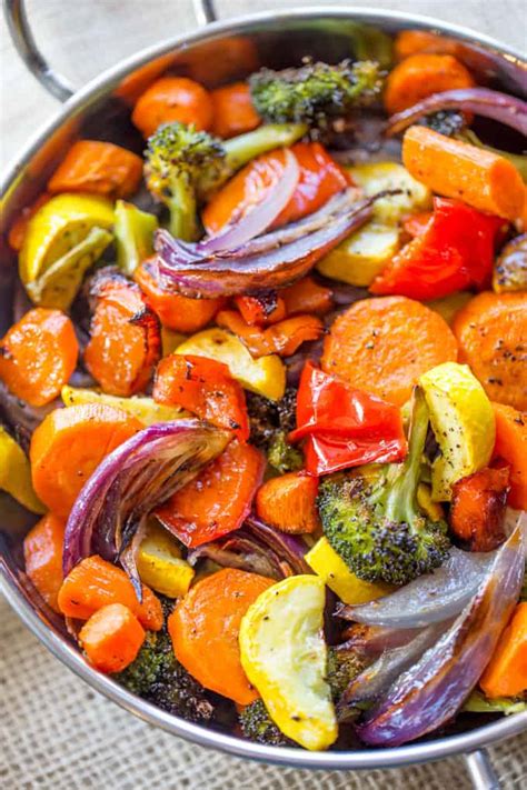 Rainbow Roasted Vegetables - Dinner, then Dessert