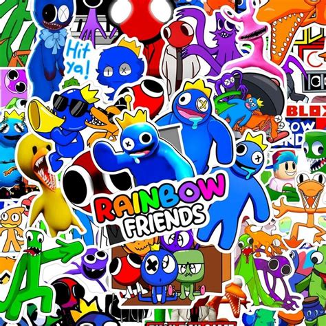 50pcs Game Rainbow Friends Roblox Stickers for Car Laptop - Etsy