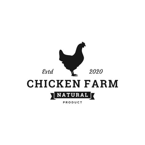 Premium Vector | Chicken farm logo design