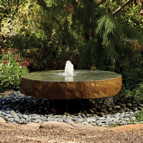 Natural Millstone Fountain - Stone Forest | Fountains backyard, Garden ...