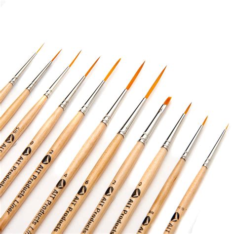 Amazon.com: AIT Art Fine Detail Paint Brush Set - 11 Paint Brushes ...