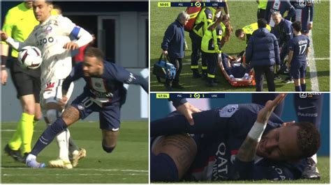 Neymar injury: PSG star stretchered off vs Lille