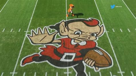 Cleveland Browns unveil 2022 field design with retro elf logo at ...