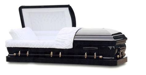 Solid Wood Casket - Ebony Black