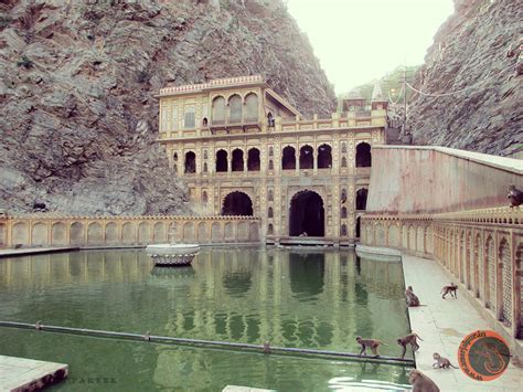 Galtaji the monkey temple Jaipur Rajasthan - History - Architecture ...