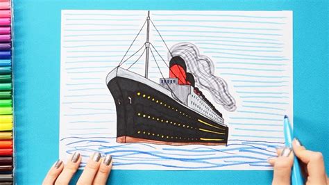 Titanic Ship Drawing