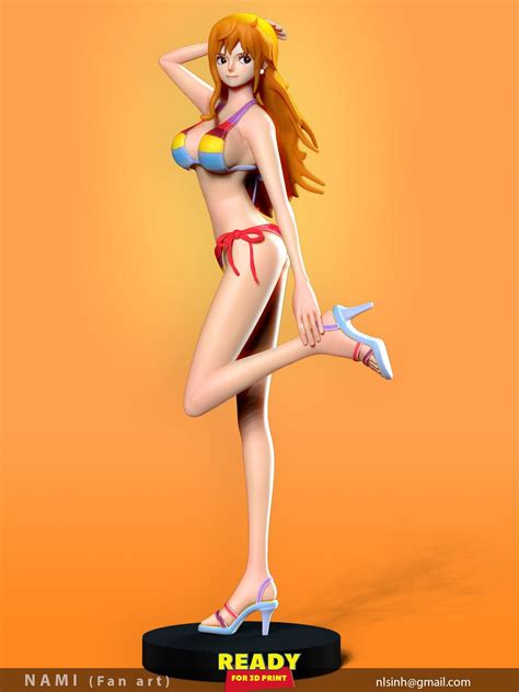 Nami - One Piece Fan Art 3D Model by Sinh Nguyen