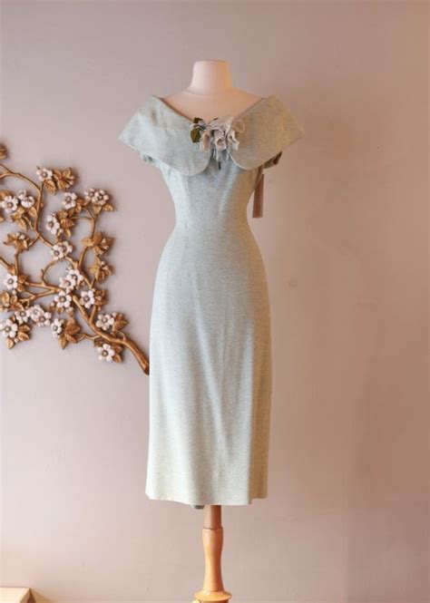 Vintage 1950s Lilli Ann Dress ~ Vintage 50s Lilli Ann Aqua Wiggle Dress ...