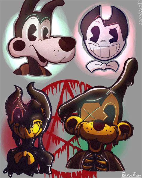 bendy y boris ( Bendy AndTheInkMachine) fan art by BetaRoxy on DeviantArt