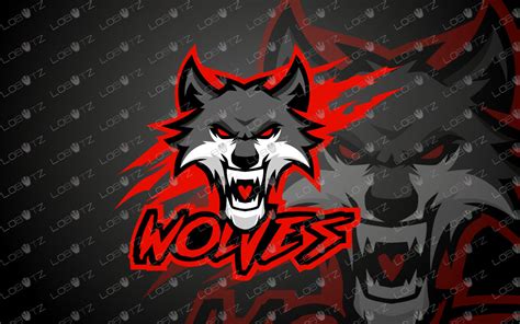 Wolf Mascot Logo | Wolves eSports Logo For Sale - Lobotz LTD