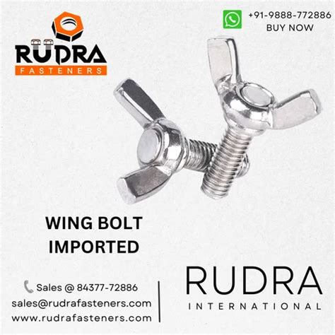 M06-M16 Mild Steel WING BOLT IMPORTED at Rs 2/piece in Ludhiana | ID ...