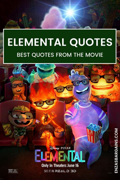 Elemental Quotes - Top lines from the movie! - Enza's Bargains