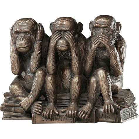 Design Toscano The Hear-no, See-no, Speak-no Evil Monkeys Statue ...