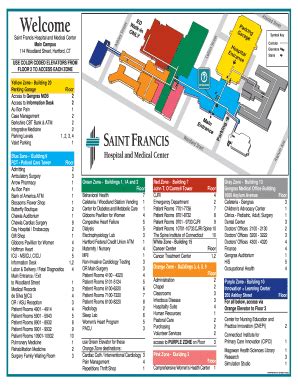 St Francis Hospital Hartford Ct Map - Fill Online, Printable, Fillable ...