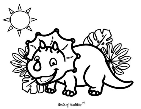 Kleurplaat Dino Preschool Coloring Pages Dinosaur Coloring Pages ...