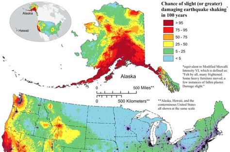 New map shows where damaging earthquakes are most likely to occur in US