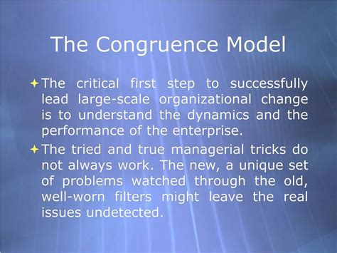 PPT - The Congruence Model PowerPoint Presentation, free download - ID ...