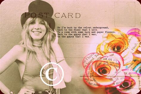 Stevie Nicks 'Gypsy' postcard art