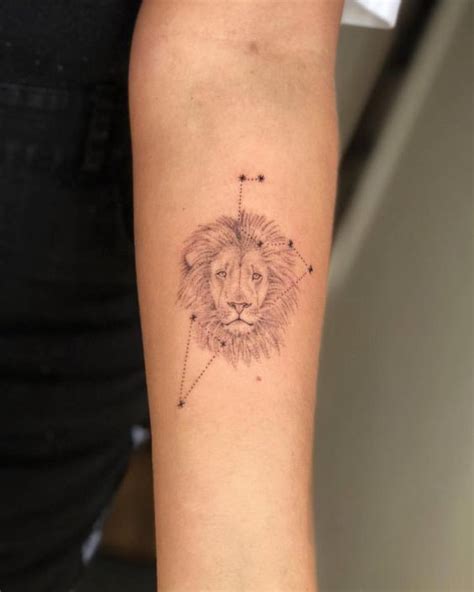 25 Leo Constellation Tattoo Designs, Ideas and Meanings - Tattoo Me Now