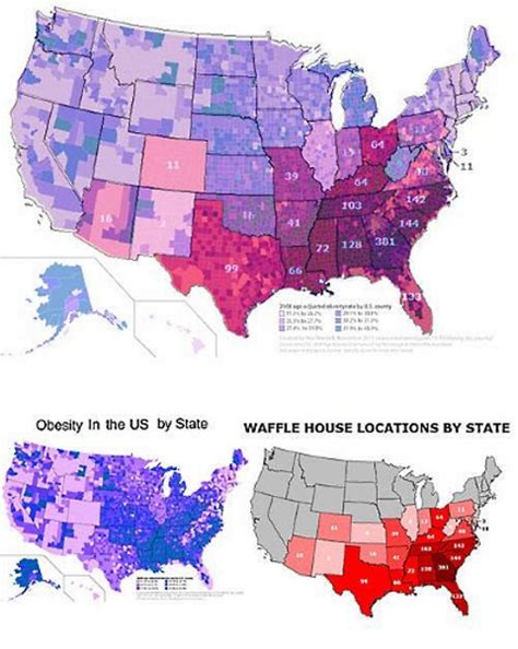 Suprise: Map Shows Greater Incidence of Obesity In States With More ...