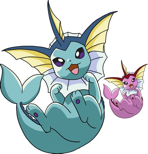 134 - Vaporeon - Art v.3 by Tails19950 on deviantART Eevee, Cute ...