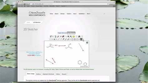 ChemDoodle Web Sketcher Shapes Tutorial - YouTube