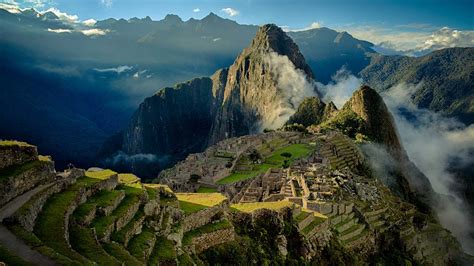 nature, Landscape, Mountain, Sunrise, Mist, Machu Picchu, Peru, World ...