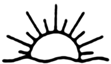 half sun clipart black and white - Clip Art Library