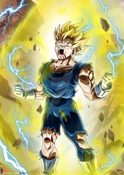 Draw on Patreon : Majin Vegeta by Maniaxoi on DeviantArt | Dragon ball ...