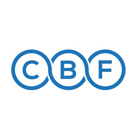 CBF letter logo design on white background. CBF creative initials ...