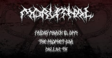 Death Metal Flyer Accidentally Uses Logo Font for Show Date