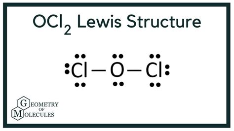 OCl2 Lewis Structure (Dichlorine monoxide) | Molecules, Lewis, Electrons