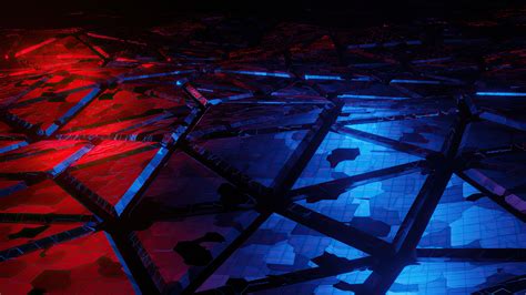 Red And Blue Broken Abstract 4K HD Abstract Wallpapers | HD Wallpapers ...