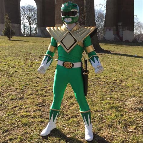 MMPR GREEN RANGER Cosplay Costume ANIKI SUIT Power Rangers | #1812460755