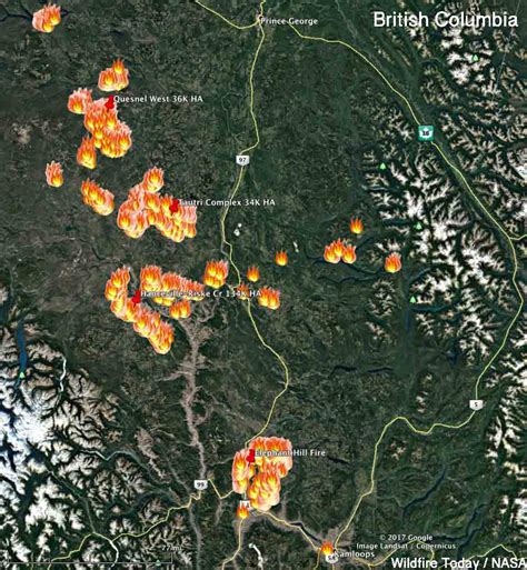 Over 100 active wildfires in British Columbia - Wildfire Today