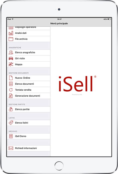 iSell - order management app - Home