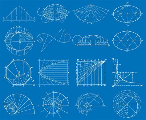 Blue 2 D Geometry Constructions Vector Art & Graphics | freevector.com