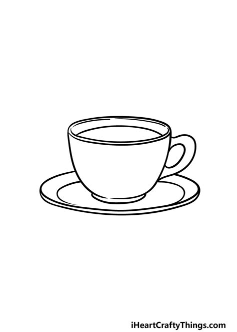 How to Draw a Teacup Easy Step by Step - Grandi Covere