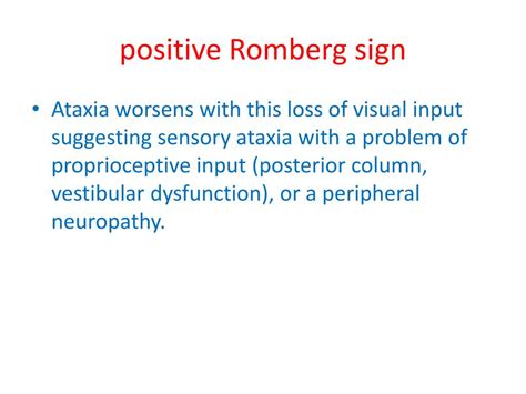 Positive Romberg Sign